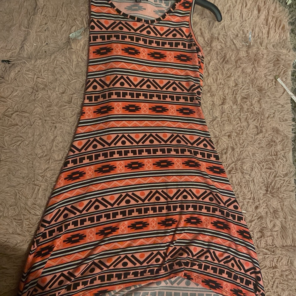 athletic high-low dress